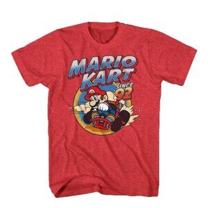 Mario Kart Since '92 Red Graphic T-Shirt - Large